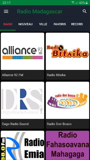 Android application Radio Madagascar screenshort