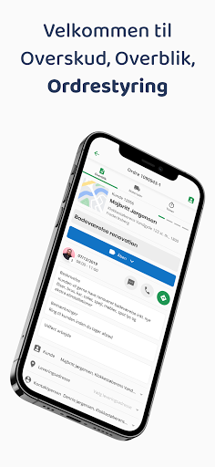 Android application Ordrestyring - OS3 screenshort