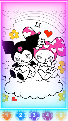 Kitten Sanrio Coloring Book - Screenshot 2