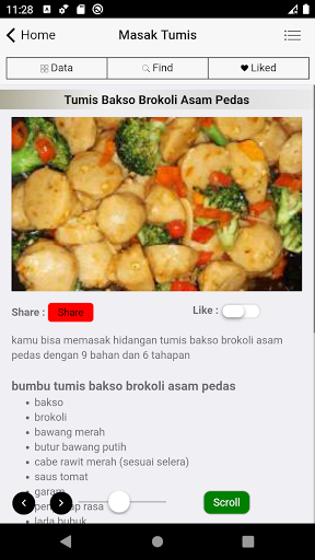 Resep Masak Tumis Lezat Screen 3