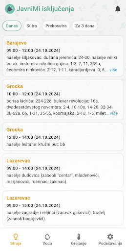 JavniMi isključenja screenshot 0