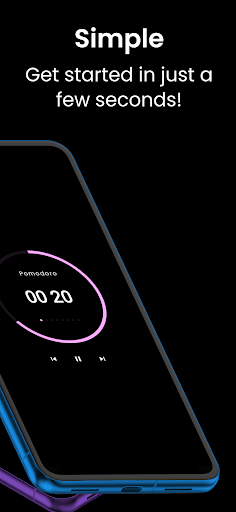 Pomodoro Timer - Minimalist Screen 2