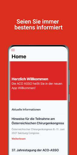 Android application ACO ASSO screenshort