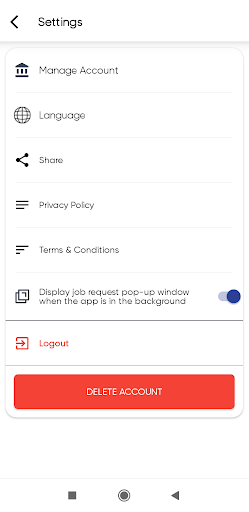 TrucabTT Driver Screen 3