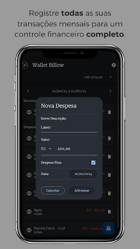 WB: Finanças Pessoais Screen 2