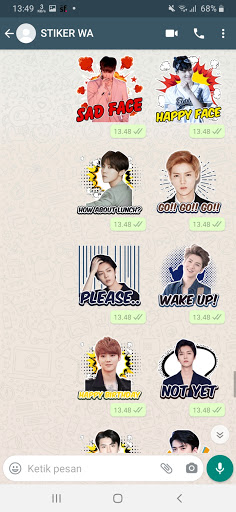Chat Sticker WA EXO Boy Band WAStickerApps