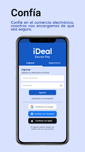 Android application iDeal Geek Marketplace Ecuador screenshort