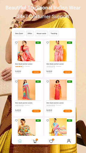 Saree Online Shopping Screen 2