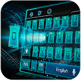 blue space tech keyboard icon
