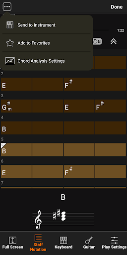Screenshot of Chord Tracker