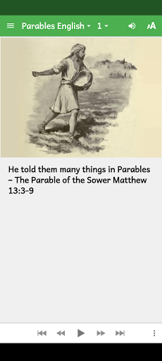 Android application Parables from Jesus screenshort