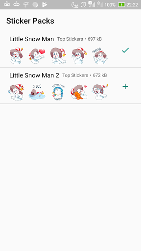 Little Snow Man Sticker