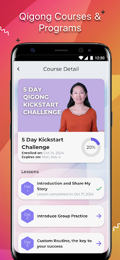 Screenshot of Onenergy Qigong and Meditation