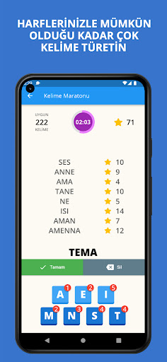 Kelime Maratonu Screen 2