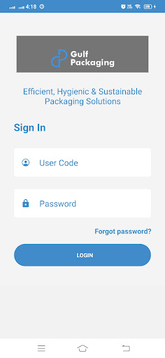 Android application Gulf Sales App screenshort