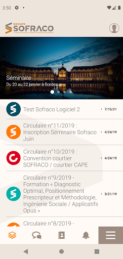 Android application Groupe Sofraco screenshort