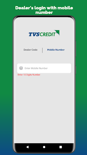 TVS Credit Dealer App Screen 2