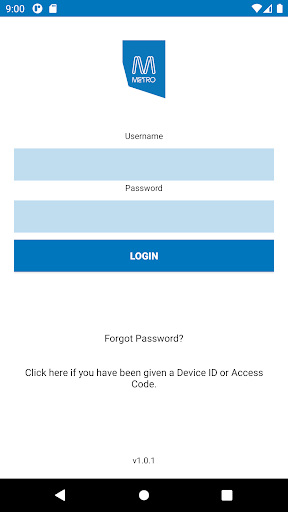 Android application Metro Driver - RRMS screenshort