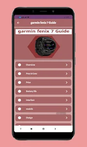 garmin fenix 7 Guide