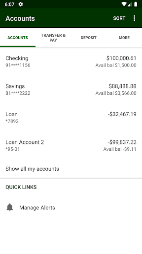 Municipal Bank Mobile Banking Screen 3