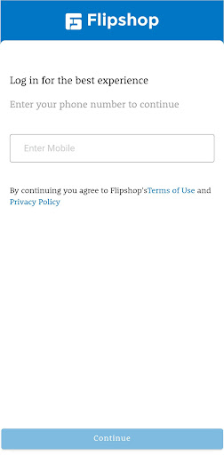 Android application Flipshop - Online Purchase App screenshort