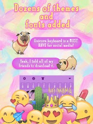 Drama Dog Pug Meme Keyboard Theme for Girls