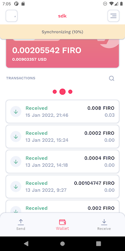 Campfire Firo Wallet Screen 2
