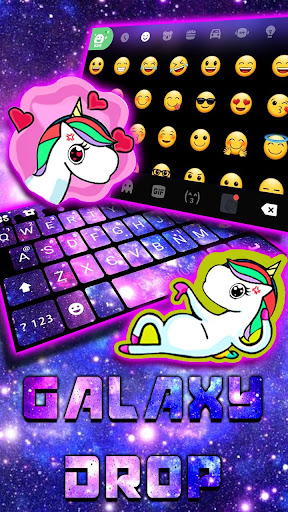 Galaxy Space Drop Theme Screen 3