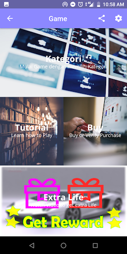 Android application QuizKluster screenshort
