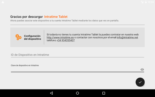 Intratime Team Tablet Screen 2