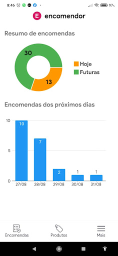 Android application Encomendor screenshort