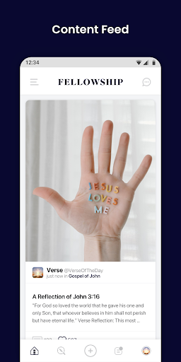 Android application Fellowship Together screenshort