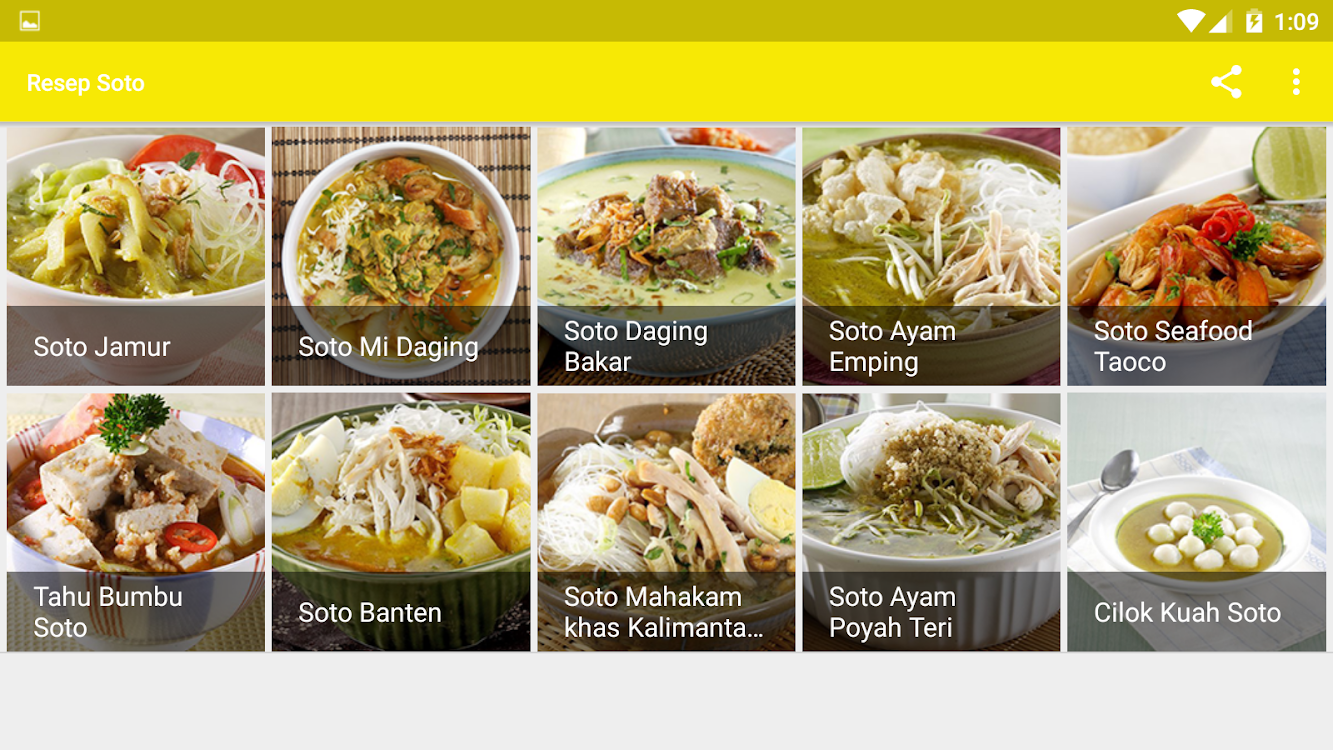 Resep Soto Android ì•± Appagg