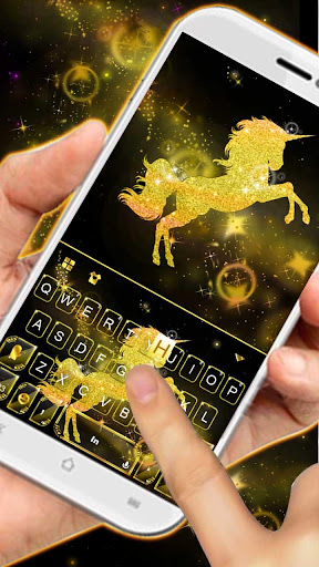 Gold Luxury Unicorn Keyboard T Screen 2