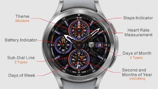 Android application IWF Alluring II watch face for screenshort