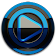 Poweramp skin Black Blue icon