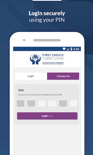 Android application First Choice Credit Union screenshort