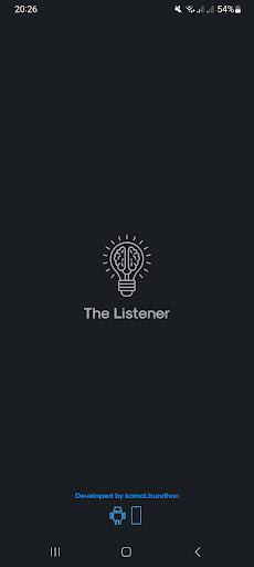 Android application The Listener screenshort