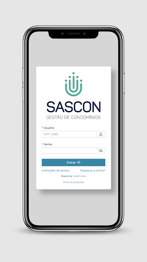 Android application Sascon Condomínios screenshort