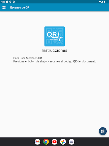 Mediweb QR Screen 3