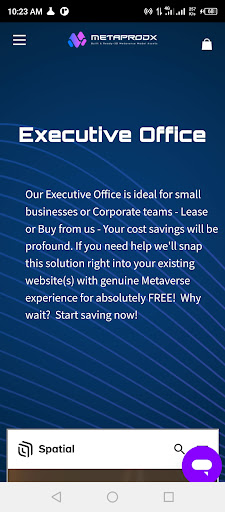 Android application Metaprodx Executive screenshort