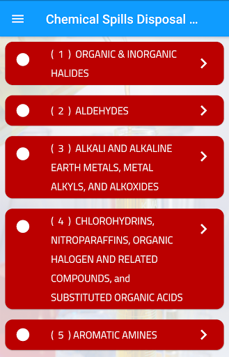 Chemical Spills Disposal Procedures