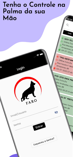 Android application Faro Rastreamento screenshort