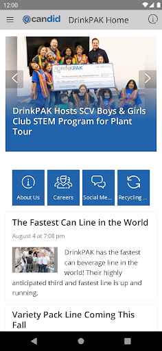 Android application CANdid by DrinkPAK screenshort