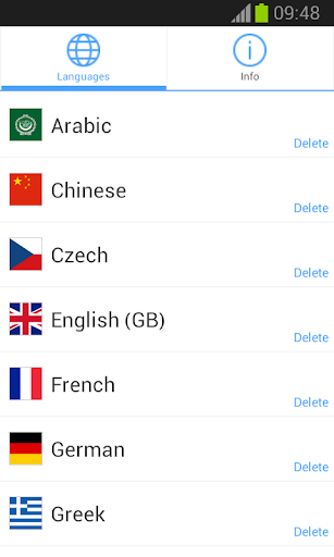 Android application Phrasebook PRO Lite screenshort