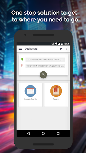 Android application NBCU Commutes screenshort