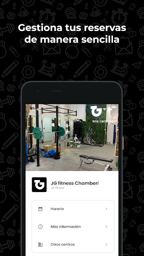 Android application JG fitness screenshort