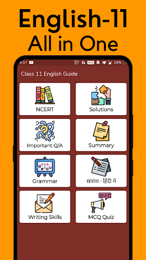 Android application Class 11 English Solution ++ screenshort