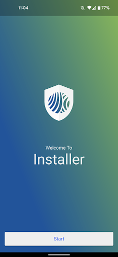 Android application IQ Installer Interface screenshort