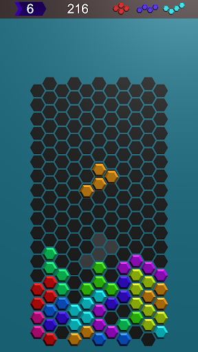 Android application HexaFall screenshort